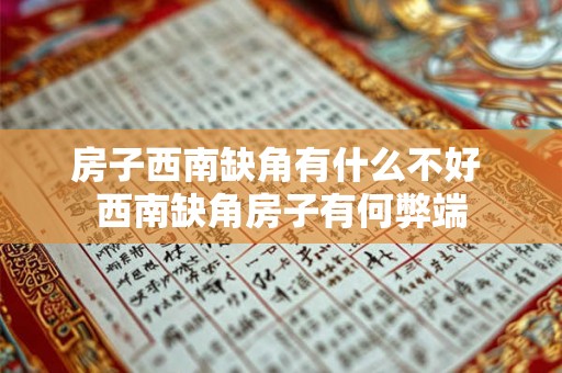 房子西南缺角有什么不好 西南缺角房子有何弊端