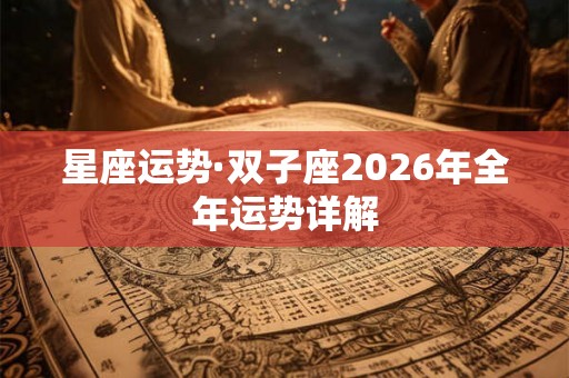 星座运势·双子座2026年全年运势详解