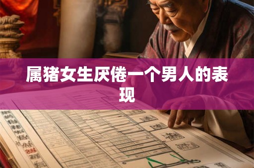 属猪女生厌倦一个男人的表现