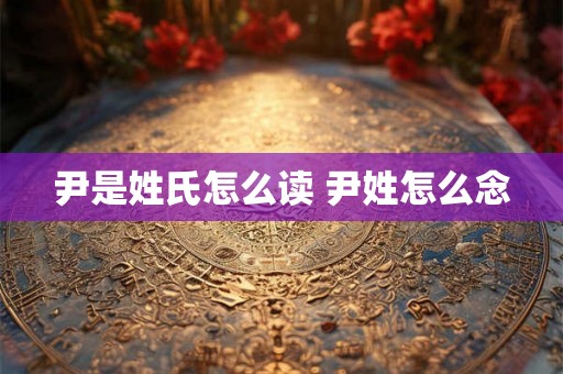 尹是姓氏怎么读 尹姓怎么念