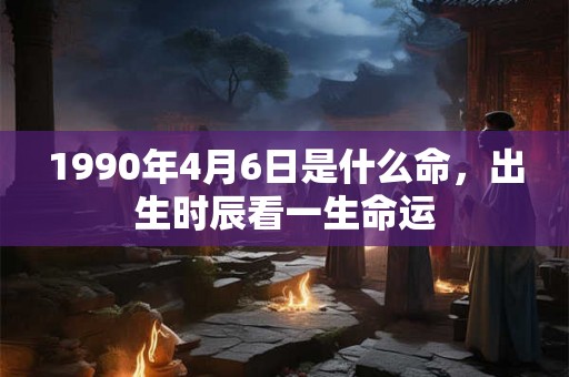 1990年4月6日是什么命，出生时辰看一生命运