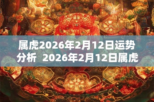 属虎2026年2月12日运势分析  2026年2月12日属虎今日运势