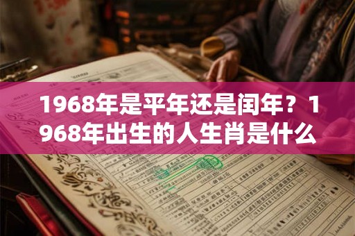 1968年是平年还是闰年？1968年出生的人生肖是什么？