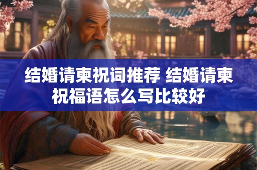结婚请柬祝词推荐 结婚请柬祝福语怎么写比较好