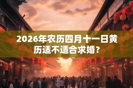 2026年农历四月十一日黄历适不适合求婚? 2026年农历四月十一日黄历适不适合求婚?