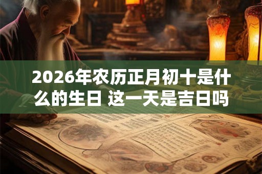 2026年农历正月初十是什么的生日 这一天是吉日吗