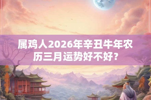 属鸡人2026年辛丑牛年农历三月运势好不好? 属鸡人2026年辛丑牛年农历三月运势好不好?