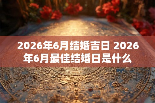 2026年6月结婚吉日 2026年6月最佳结婚日是什么