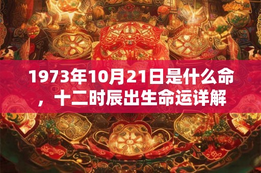 1973年10月21日是什么命，十二时辰出生命运详解