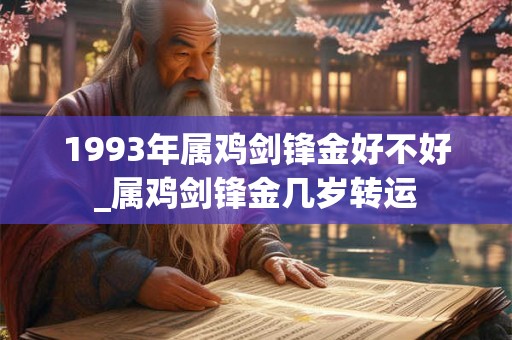 1993年属鸡剑锋金好不好_属鸡剑锋金几岁转运