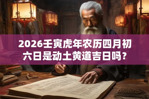 2026壬寅虎年农历四月初六日是动土黄道吉日吗? 2026壬寅虎年农历四月初六日是动土黄道吉日吗?