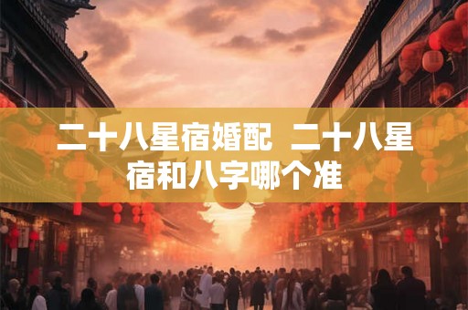 二十八星宿婚配  二十八星宿和八字哪个准