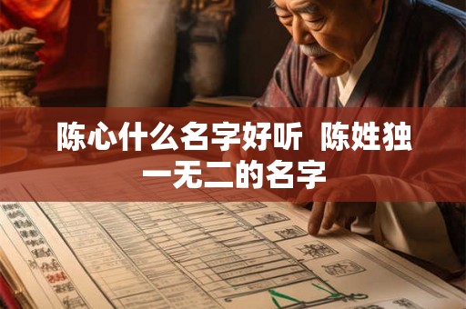 陈心什么名字好听 陈姓独一无二的名字 陈心什么名字好听 陈姓独一无二的名字