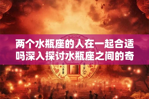 两个水瓶座的人在一起合适吗深入探讨水瓶座之间的奇妙关系 两个水瓶座的人在一起合适吗深入探讨水瓶座之间的奇妙关系