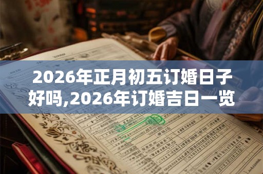 2026年正月初五订婚日子好吗,2026年订婚吉日一览表 2026年正月初五订婚日子好吗,2026年订婚吉日一览表