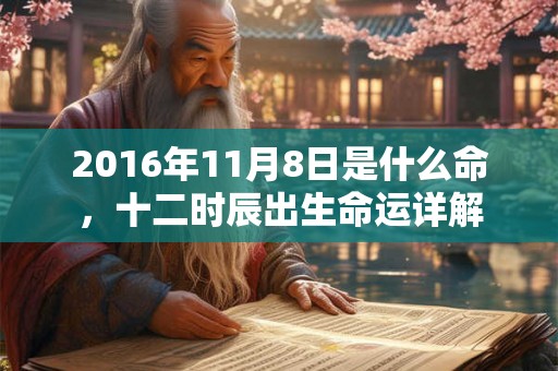 2016年11月8日是什么命，十二时辰出生命运详解