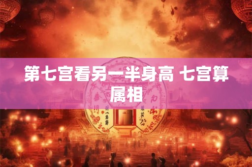 第七宫看另一半身高 七宫算属相