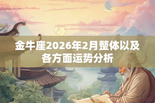 金牛座2026年2月整体以及各方面运势分析