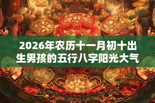 2026年农历十一月初十出生男孩的五行八字阳光大气名字精选 2026年农历十一月初十出生男孩的五行八字阳光大气名字精选