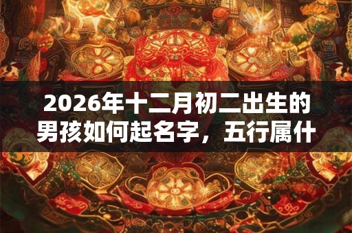 2026年十二月初二出生的男孩如何起名字，五行属什么