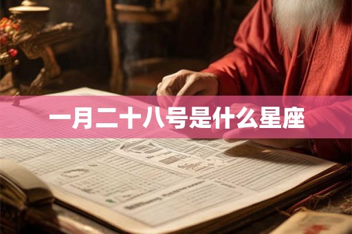一月二十八号是什么星座