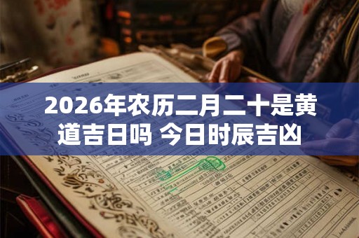 2026年农历二月二十是黄道吉日吗 今日时辰吉凶 2026年农历二月二十是黄道吉日吗 今日时辰吉凶