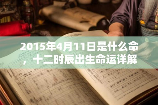 2015年4月11日是什么命，十二时辰出生命运详解