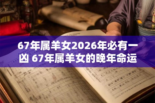 67年属羊女2026年必有一凶 67年属羊女的晚年命运