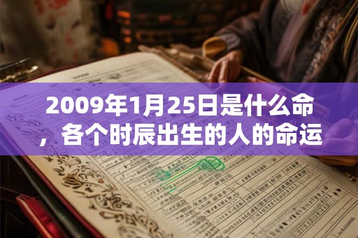 2009年1月25日是什么命，各个时辰出生的人的命运