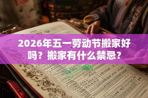 2026年五一劳动节搬家好吗？搬家有什么禁忌？