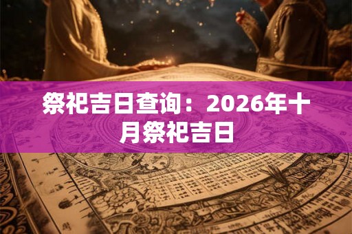 祭祀吉日查询:2026年十月祭祀吉日 祭祀吉日查询:2026年十月祭祀吉日