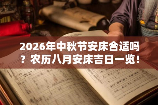 2026年中秋节安床合适吗？农历八月安床吉日一览！
