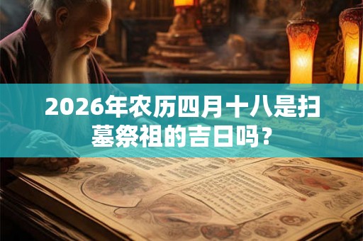 2026年农历四月十八是扫墓祭祖的吉日吗？