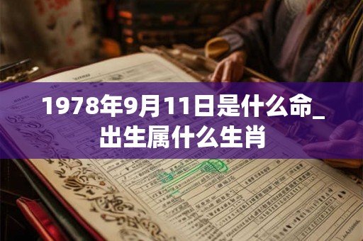 1978年9月11日是什么命_出生属什么生肖