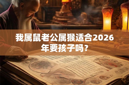 我属鼠老公属猴适合2026年要孩子吗？