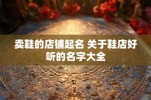 卖鞋的店铺起名 关于鞋店好听的名字大全