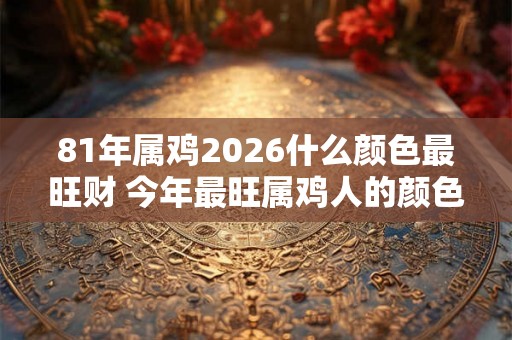 81年属鸡2026什么颜色最旺财 今年最旺属鸡人的颜色