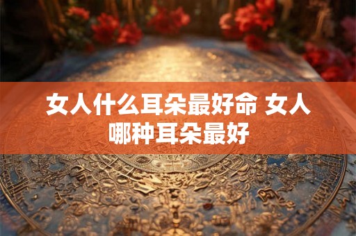 女人什么耳朵最好命 女人哪种耳朵最好