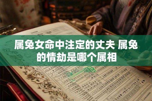 属兔女命中注定的丈夫 属兔的情劫是哪个属相