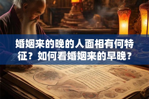 婚姻来的晚的人面相有何特征?如何看婚姻来的早晚? 婚姻来的晚的人面相有何特征?如何看婚姻来的早晚?