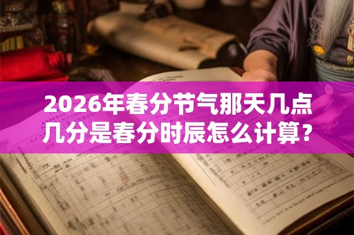 2026年春分节气那天几点几分是春分时辰怎么计算? 2026年春分节气那天几点几分是春分时辰怎么计算?