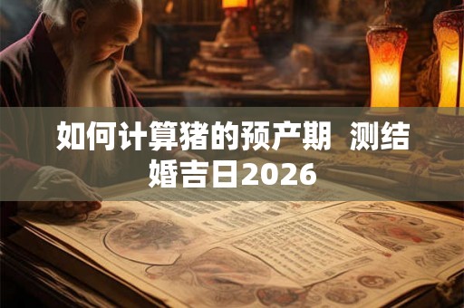 如何计算猪的预产期  测结婚吉日2026
