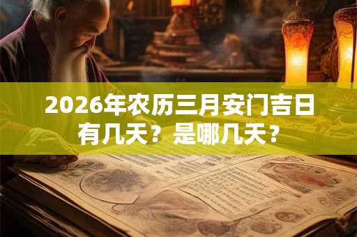 2026年农历三月安门吉日有几天?是哪几天? 2026年农历三月安门吉日有几天?是哪几天?