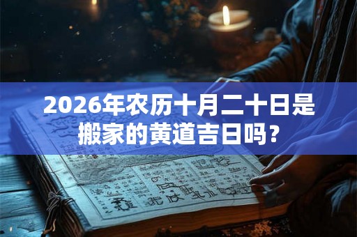 2026年农历十月二十日是搬家的黄道吉日吗? 2026年农历十月二十日是搬家的黄道吉日吗?