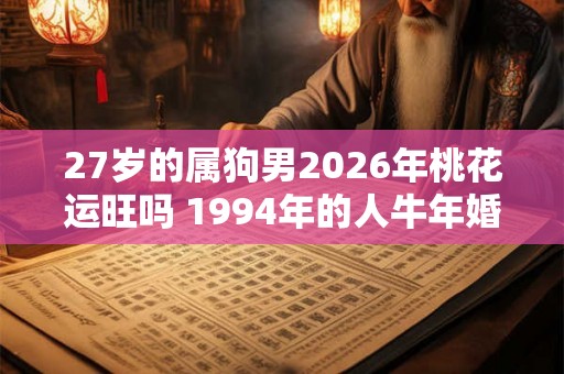 27岁的属狗男2026年桃花运旺吗 1994年的人牛年婚姻趋势