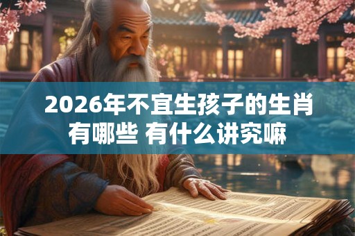 2026年不宜生孩子的生肖有哪些 有什么讲究嘛 2026年不宜生孩子的生肖有哪些 有什么讲究嘛