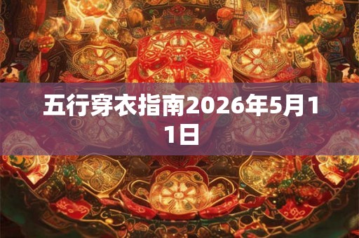 五行穿衣指南2026年5月11日