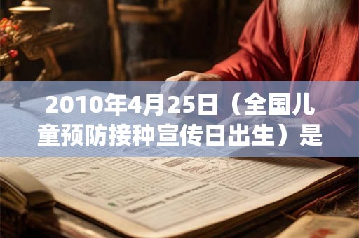 2010年4月25日（全国儿童预防接种宣传日出生）是什么命_命运如何