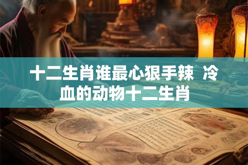 十二生肖谁最心狠手辣  冷血的动物十二生肖