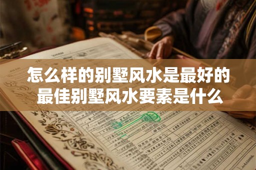 怎么样的别墅风水是最好的 最佳别墅风水要素是什么
